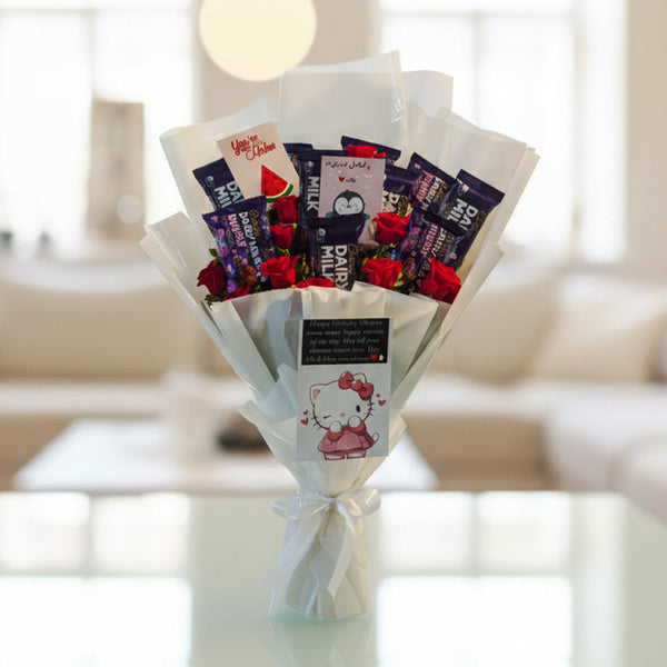 Sweet Love Surprise – Luxury Chocolate Rose Bouquet