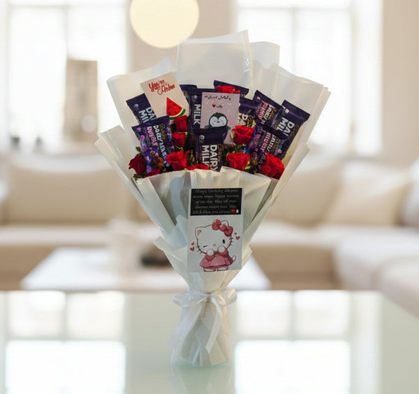 Sweet Love Surprise – Luxury Chocolate Rose Bouquet