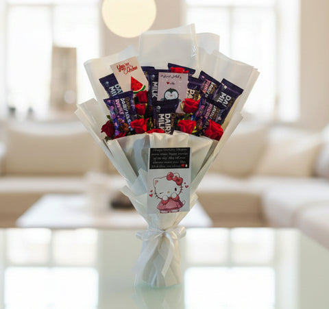 Sweet Love Surprise – Luxury Chocolate Rose Bouquet