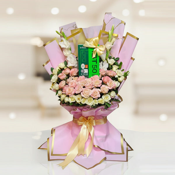 Everlasting Connection: Bloom & Tech Bouquet